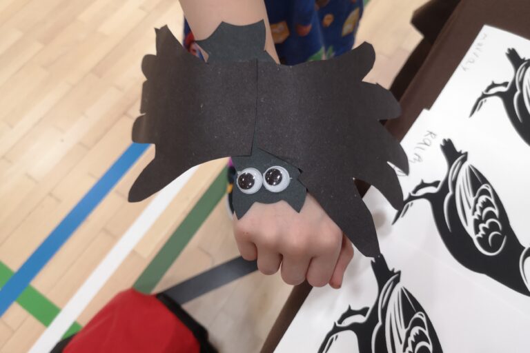 Make a Handprint Bat